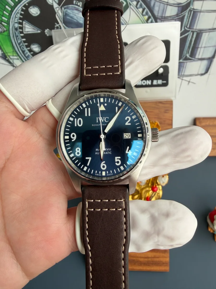 IWC Pilot Mark XVIII Le Petit Prince IW327004 Blue Dial Leather Strap 40mm