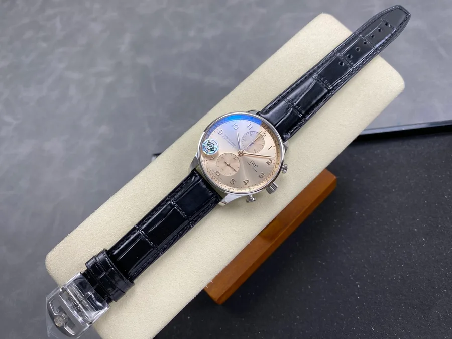 IWC Portugieser Chronograph IW371624 Dune Dial Leather Strap APSF 41mm