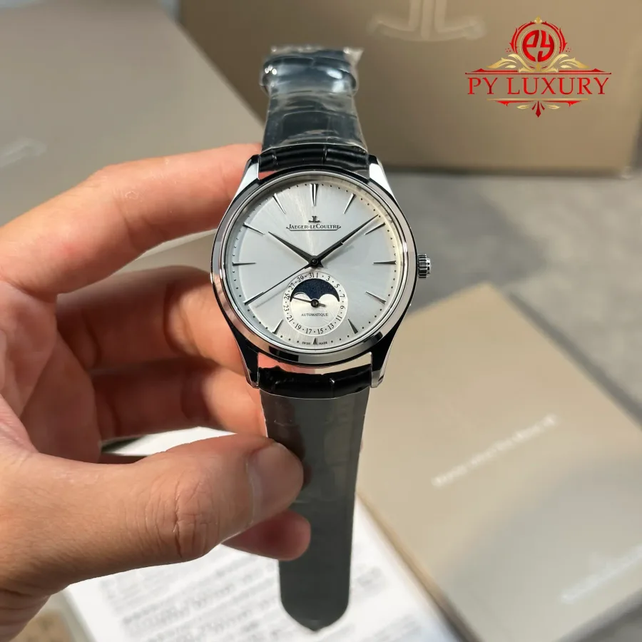 Jaeger-LeCoultre Master Ultra Thin Moon Silver Dial Leather 39mm
