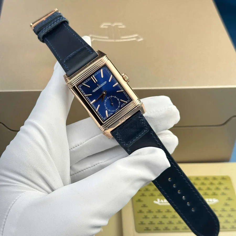 Jaeger-LeCoultre Reverso Tribute Duoface Small Seconds Q398258J Blue Dial MGF 47×28.3mm