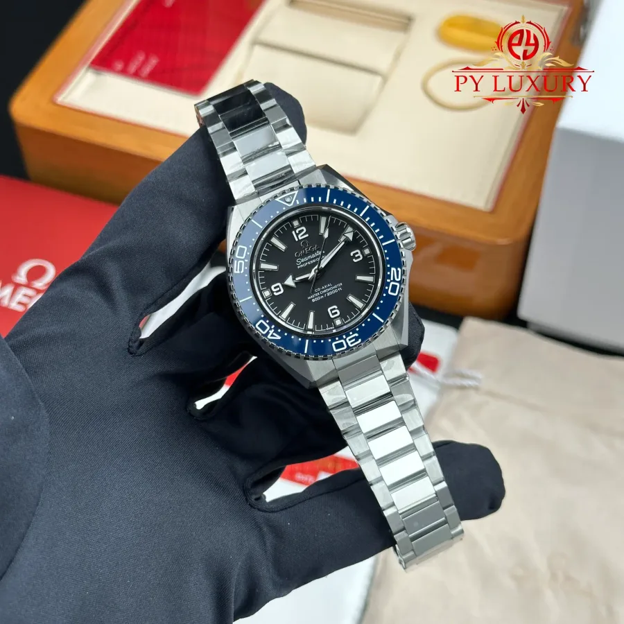 Omega Seamaster Planet Ocean 600M 217.30.42.21.01.002 Black Dial Blue Ceramic Bezel 42mm