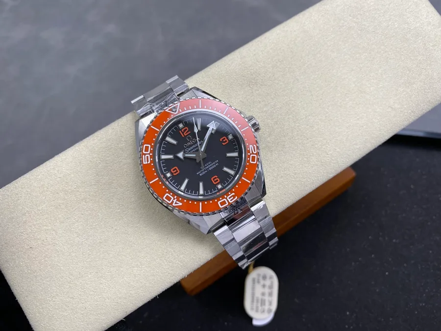 Omega Seamaster Planet Ocean 600M Black Dial Orange Ceramic Bezel 42mm