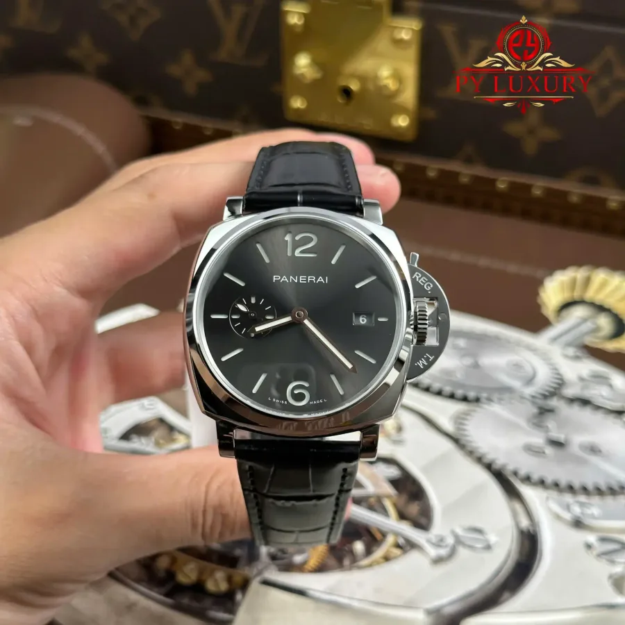 Panerai Luminor Due PAM1250 Grey Dial Leather Strap 42mm