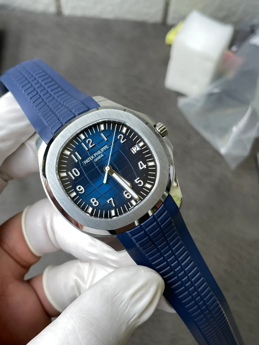 Patek Philippe Aquanaut 5168G Blue Dial Gained Weight 150g WS Factory 42.2mm Super Clone Watch - Angle 2 - Jack Watches USA