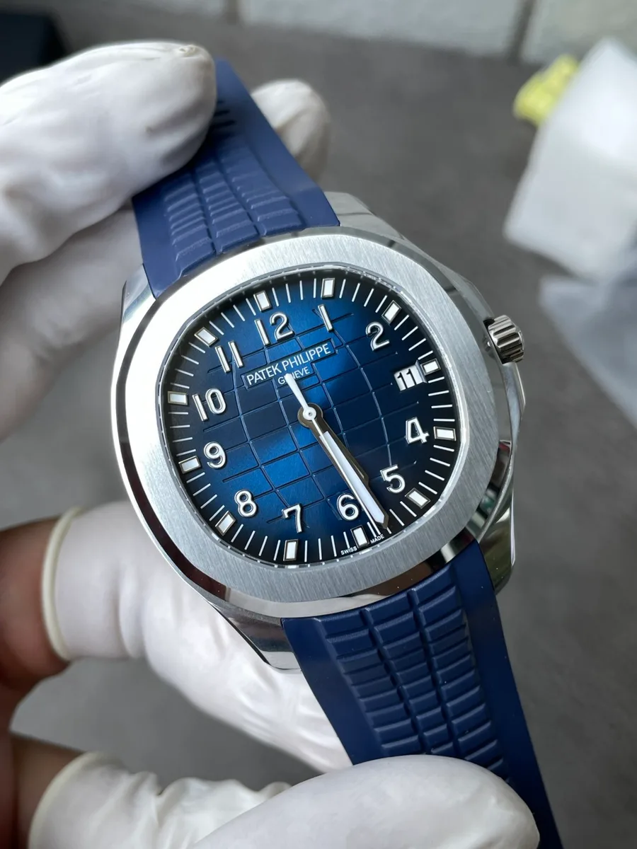 Patek Philippe Aquanaut 5168G Blue Dial Gained Weight 150g WS Factory 42.2mm Super Clone Watch - Angle 3 - Jack Watches USA