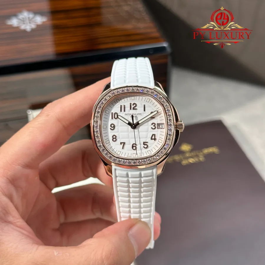 Patek Philippe Aquanaut Luce 5268/200R-001 Rose Gold White Dial 38.8mm