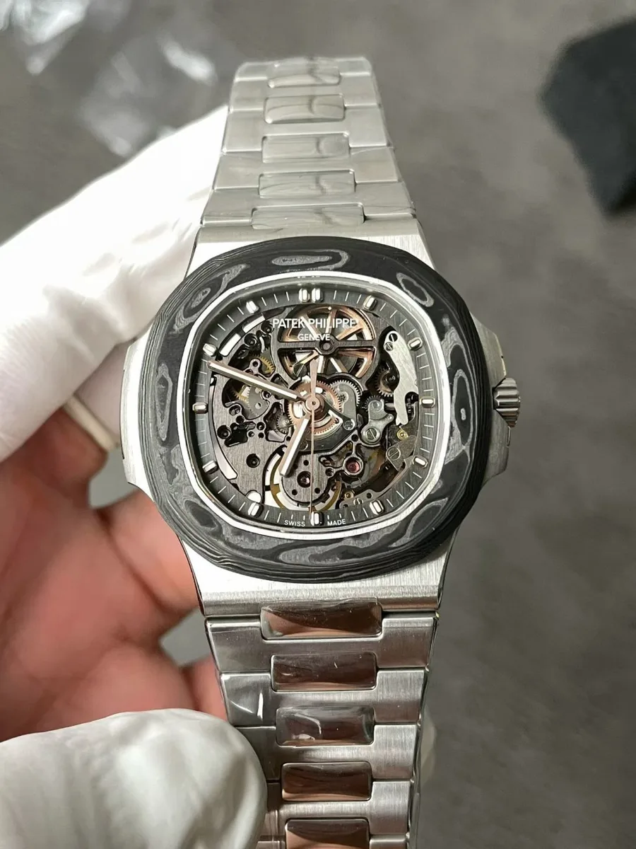 Patek Philippe Nautilus 5711 Pearl Project Artisan De Geneve Skeletonized Dial 40mm