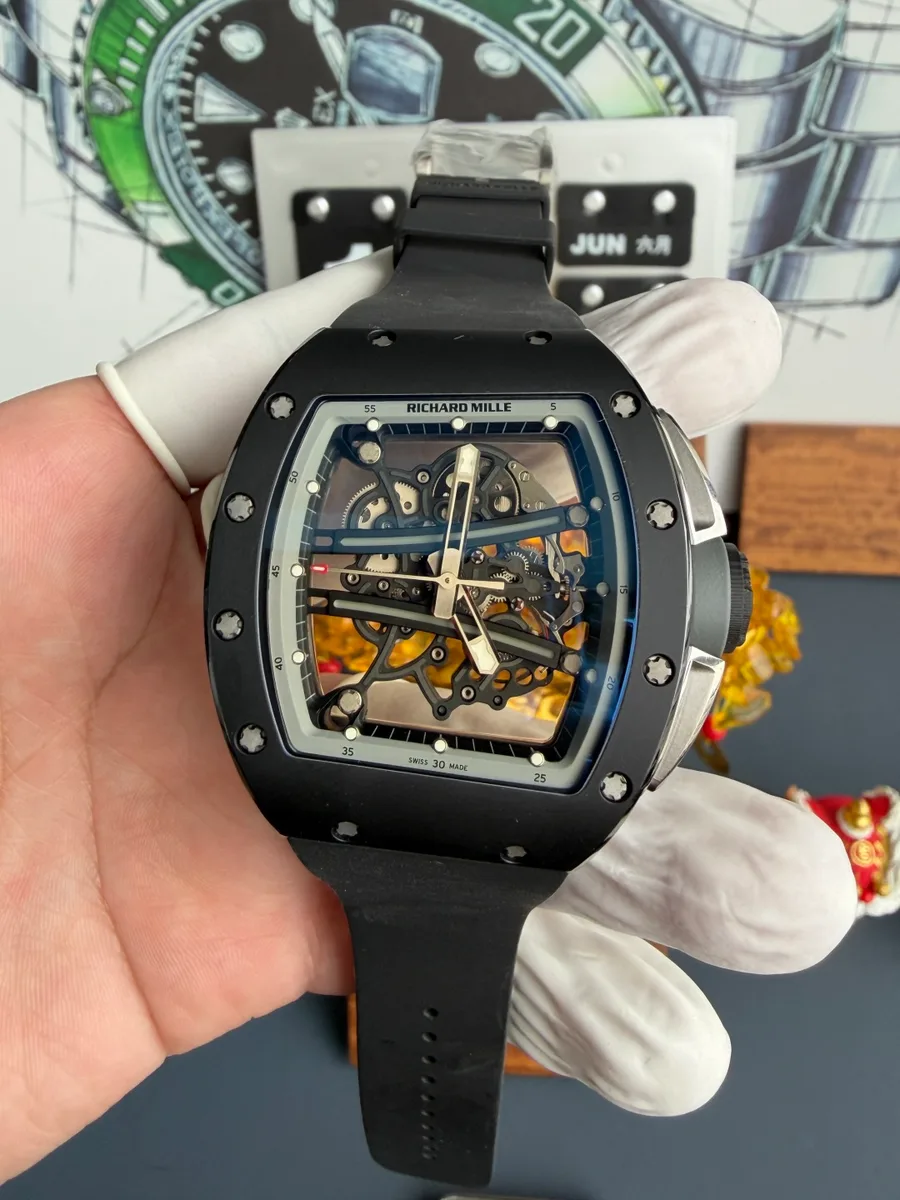 Richard Mille RM61-01 Yohan Blake All Grey Vaucher Movement A9 Factory 42.7mm x 50.23mm