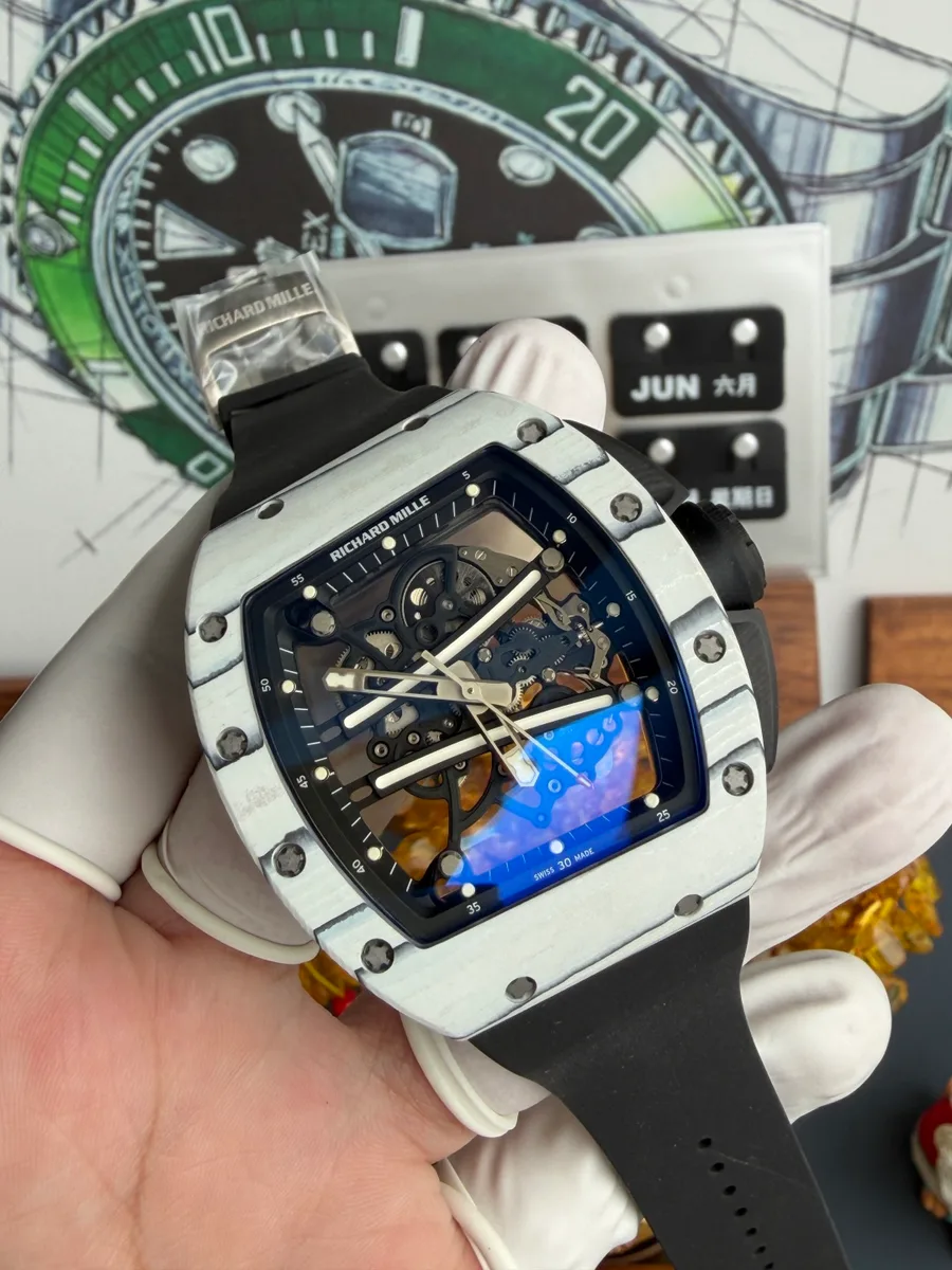 Richard Mille RM61-01 Yohan Blake Ultimate Edition Vaucher Movement A9F 42.7mm x 50.23mm Super Clone Watch - Angle 3 - Jack Watches USA