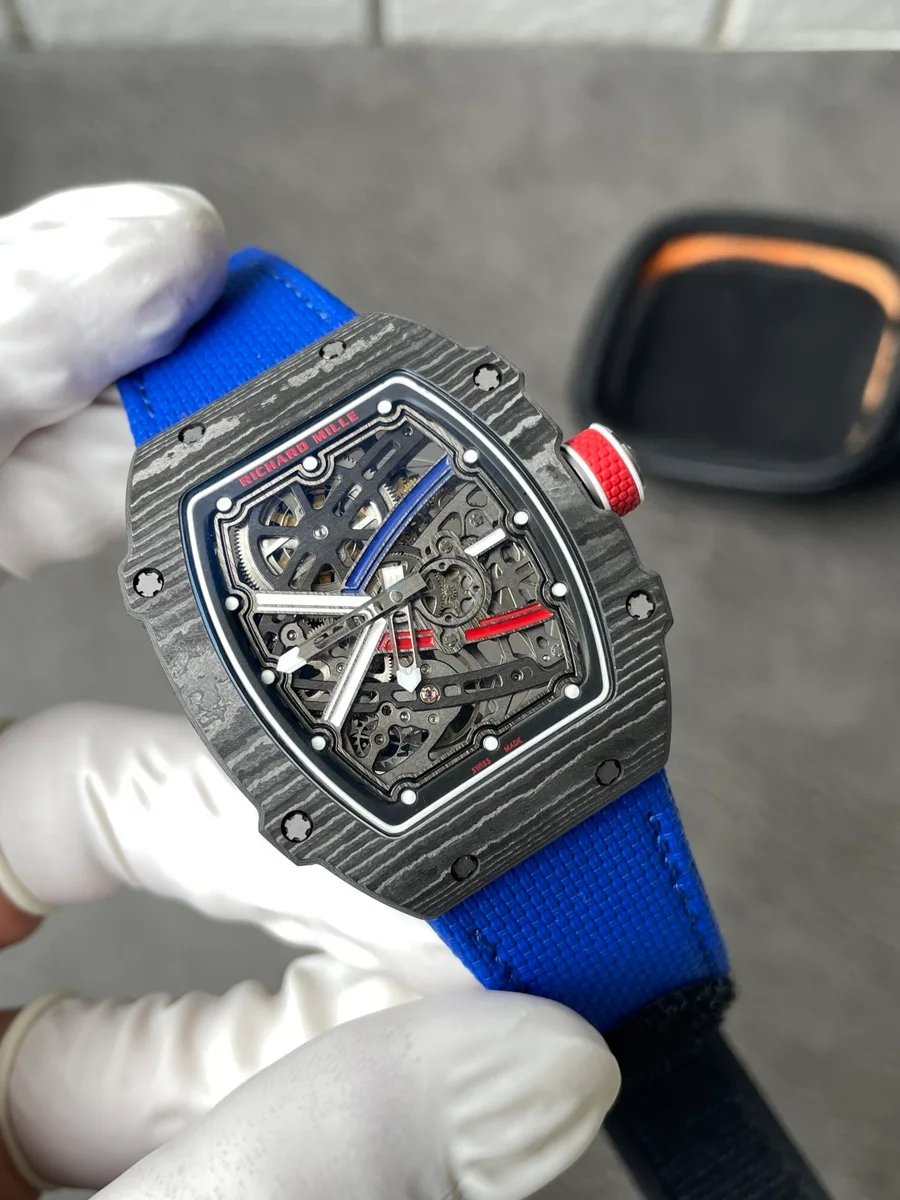 Richard Mille RM67-02 Carbon NTPT Sébastien Ogier Extra Flat 38.7 x 47.52mm Super Clone Watch - Angle 2 - Jack Watches USA