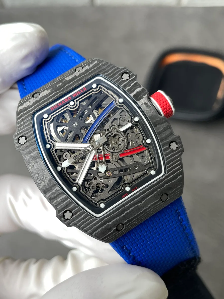 Richard Mille RM67-02 Carbon NTPT Sébastien Ogier Extra Flat 38.7 x 47.52mm Super Clone Watch - Angle 3 - Jack Watches USA