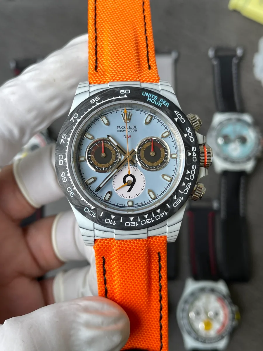 Rolex Daytona DiW MOTORSPORT Inspired CarboQuartz Nylon Strap 40mm