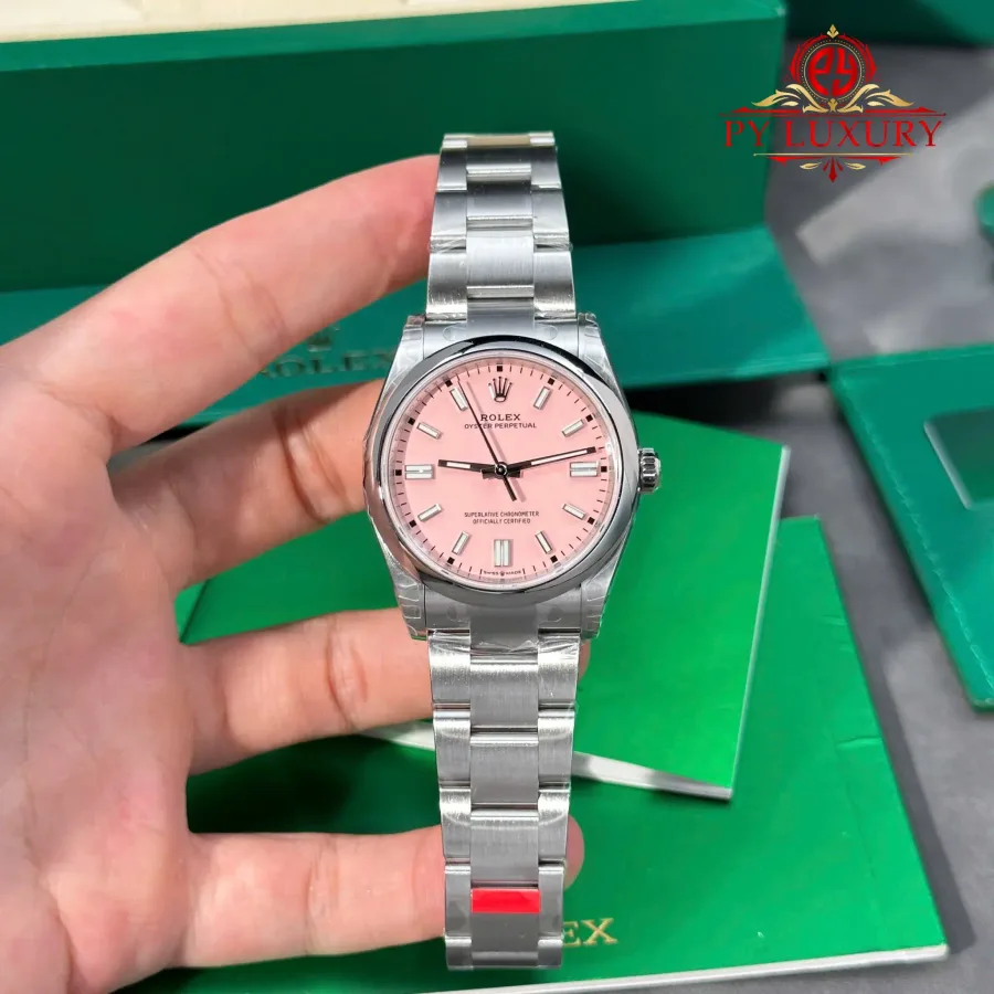 Rolex Oyster Perpetual 126000 Candy Pink Dial 36mm