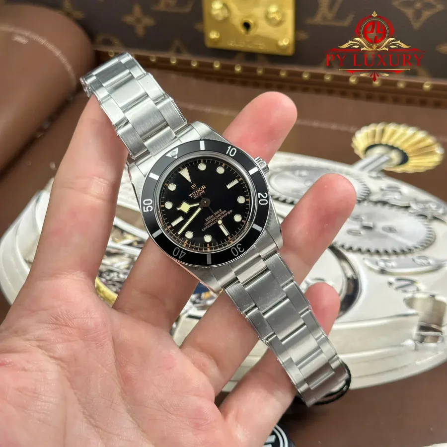 Tudor Black Bay 54 M79000N-0001 Black Dial 37mm Super Clone Watch - Angle 2 - Jack Watches USA