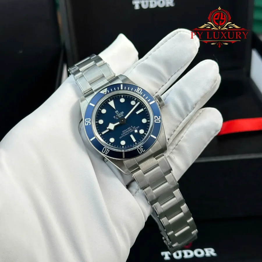 Tudor Black Bay 58 M79030b-0001 Blue Dial Blue Bezel 39mm Super Clone Watch - Angle 2 - Jack Watches USA