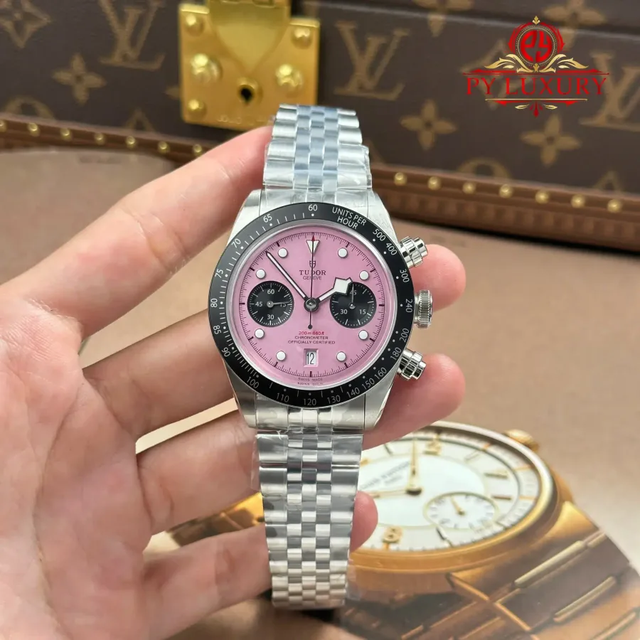 Tudor Black Bay Chrono 79360N Pink Dial Jubilee Bracelet M+ Factory 41mm