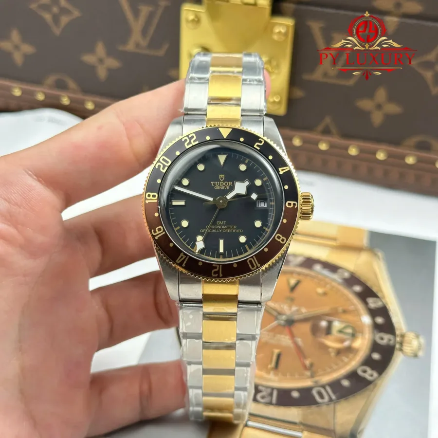 Tudor Black Bay GMT M79833MN-0001 Two Tone Steel & Yellow Gold Black Dial 41mm