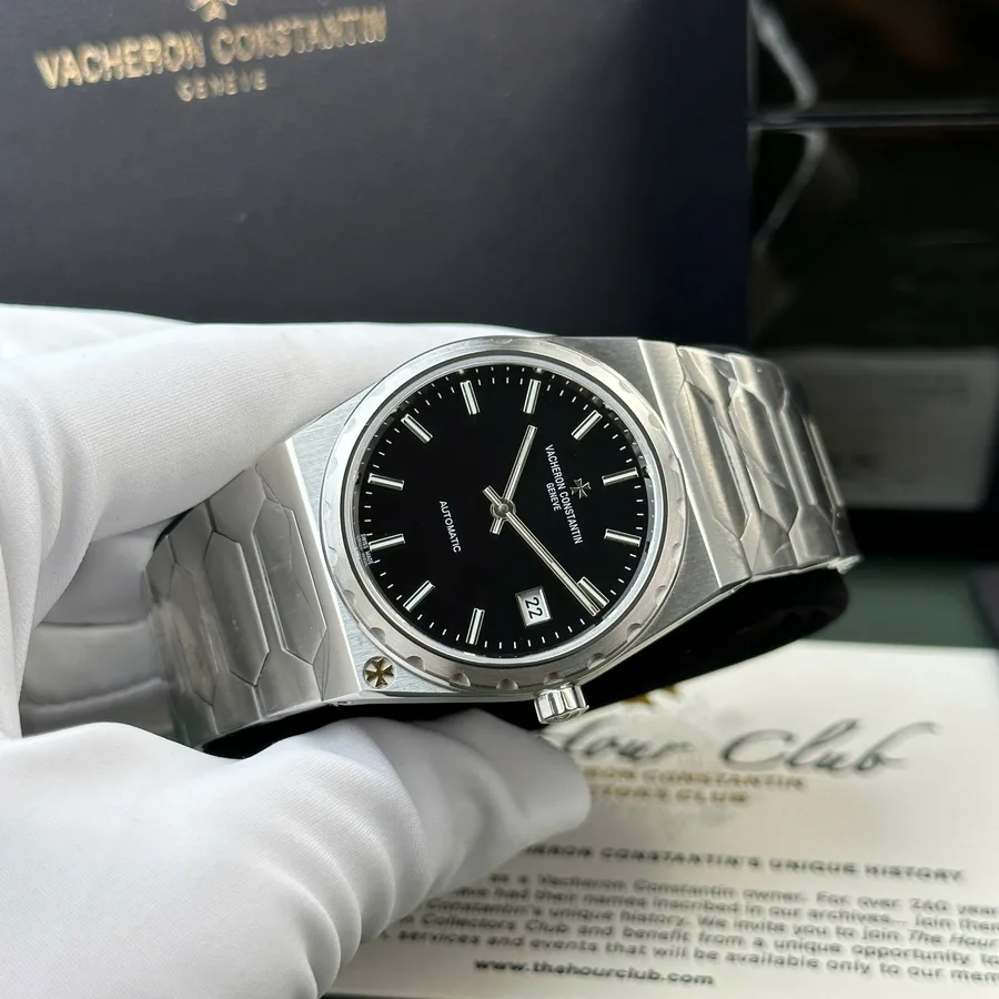 Vacheron Constantin Historiques 222 Black Dial 37mm Super Clone Watch - Angle 3 - Jack Watches USA
