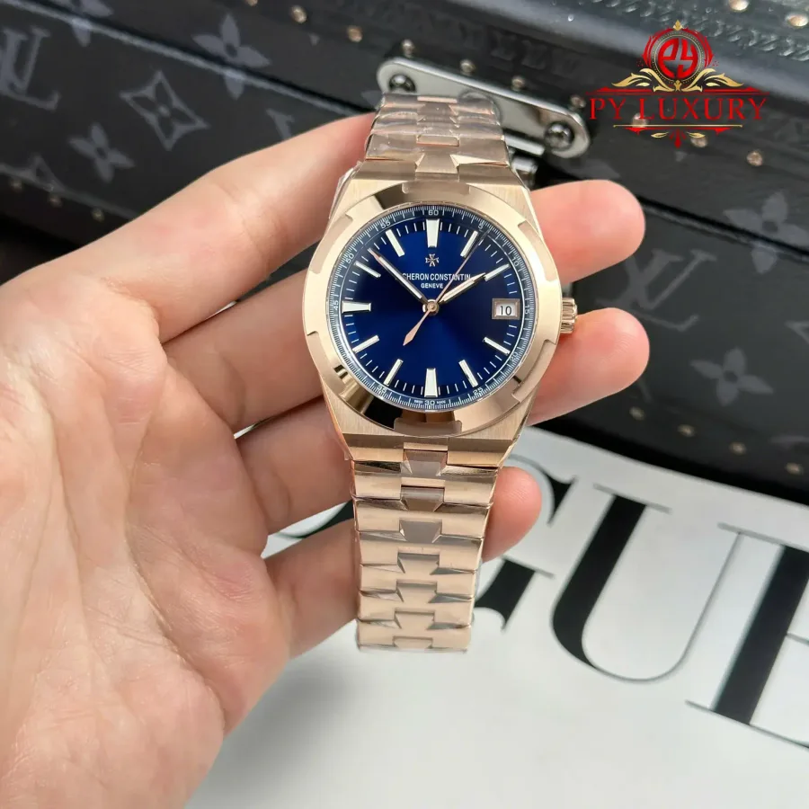 Vacheron Constantin Overseas 4500V Rose Gold Blue Dial 41mm