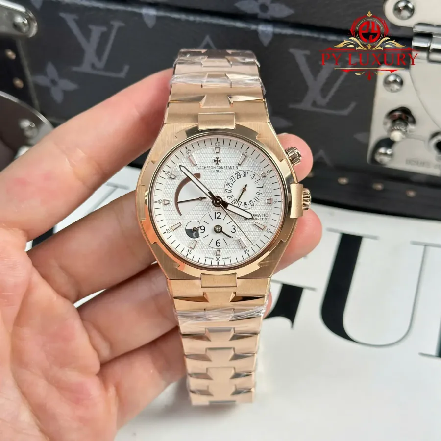 Vacheron Constantin Overseas Dual Time 47450/B01R-9404 Rose Gold White Dial 42mm