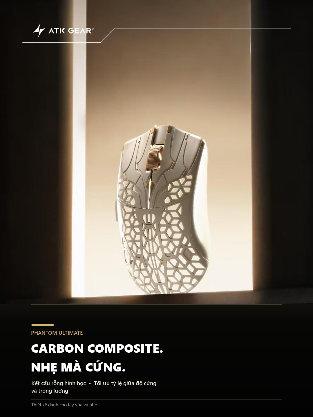 Vỏ carbon composite của ATK Phantom Ultimate