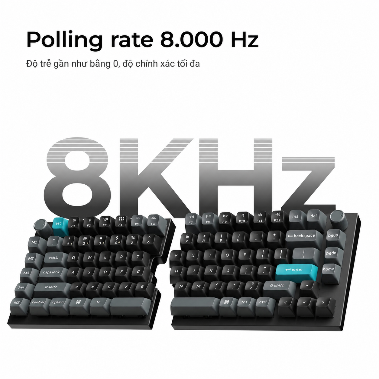 Polling rate 8000 Hz trên Keychron Q11 Ultra 8K