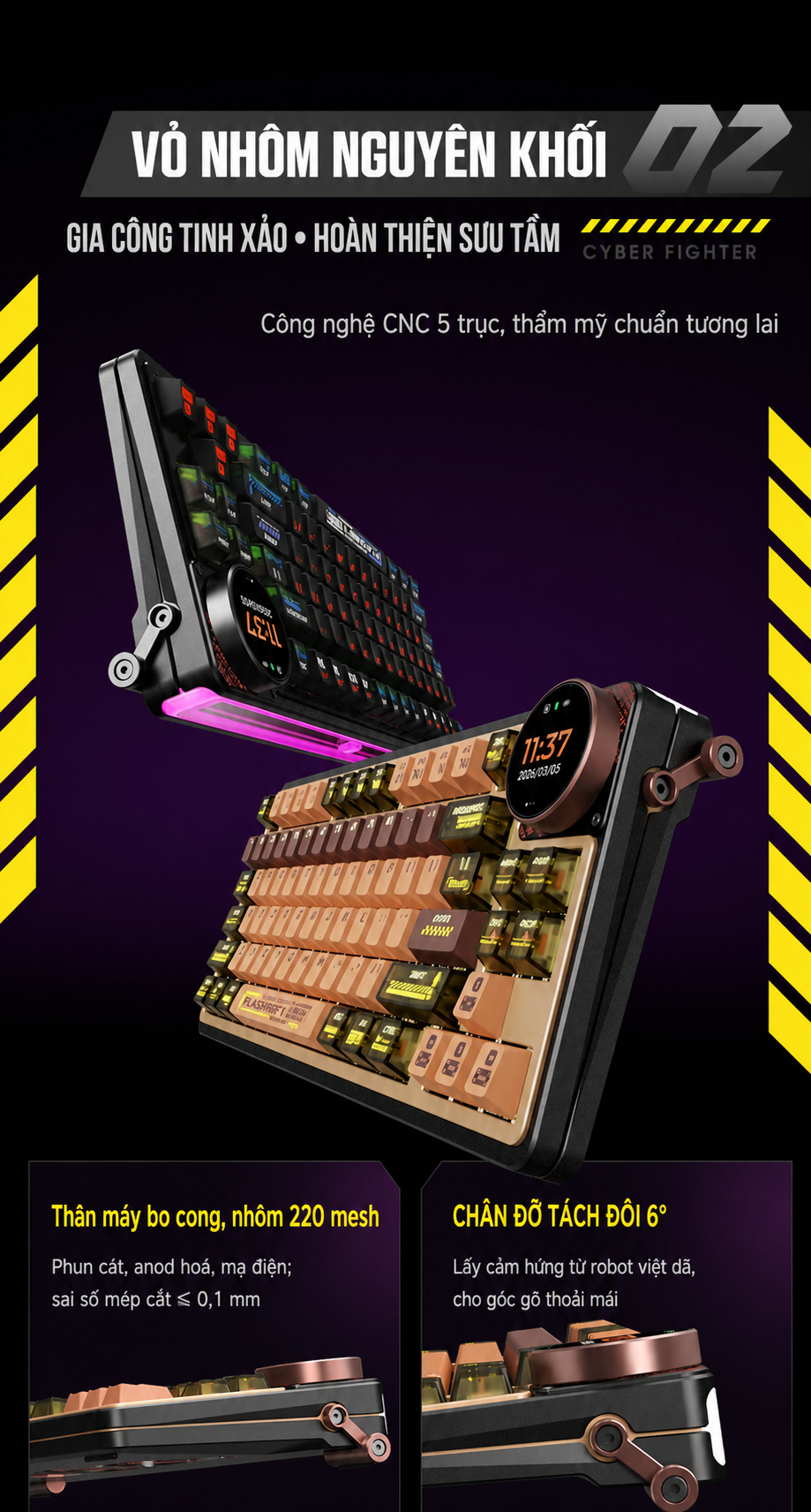 Vỏ nhôm CNC Keychron Z1 Max