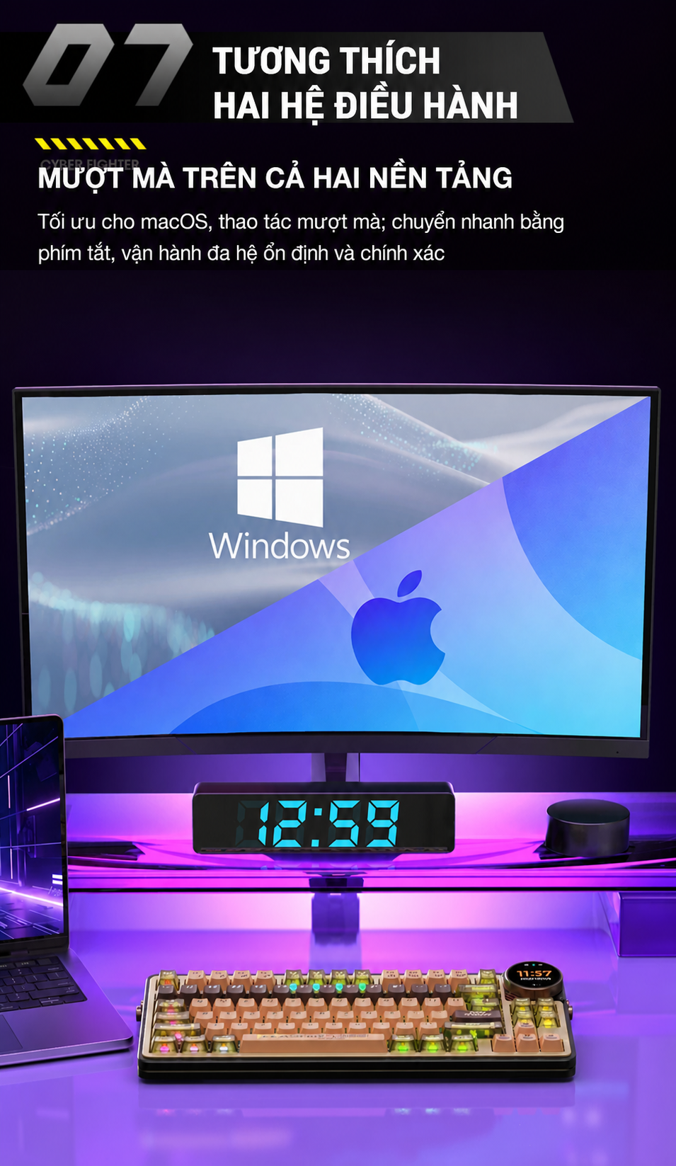 Khả năng tương thích Windows và macOS của Keychron Z1 Max