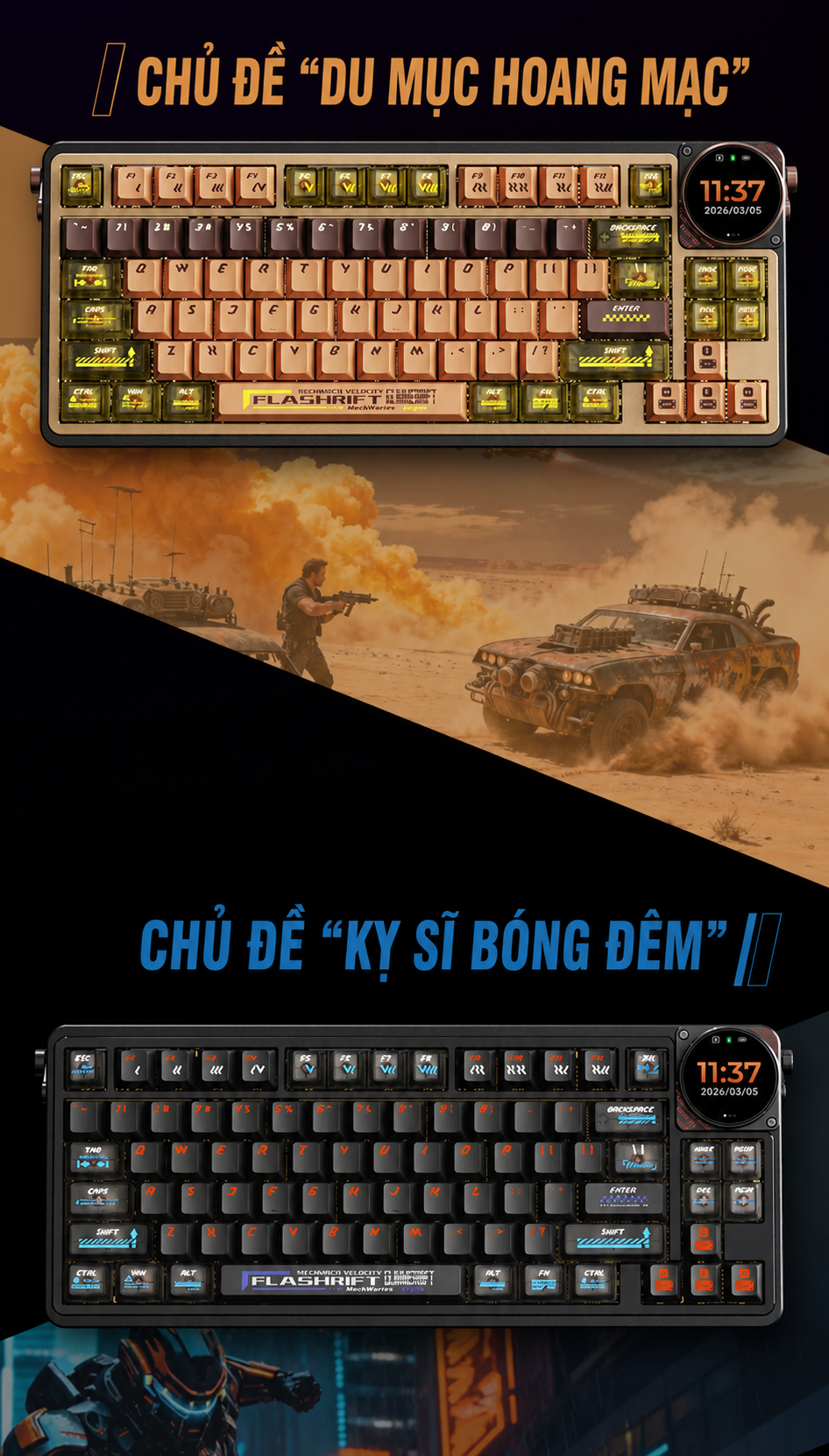Các phối màu chủ đề của Keychron Z1 Max