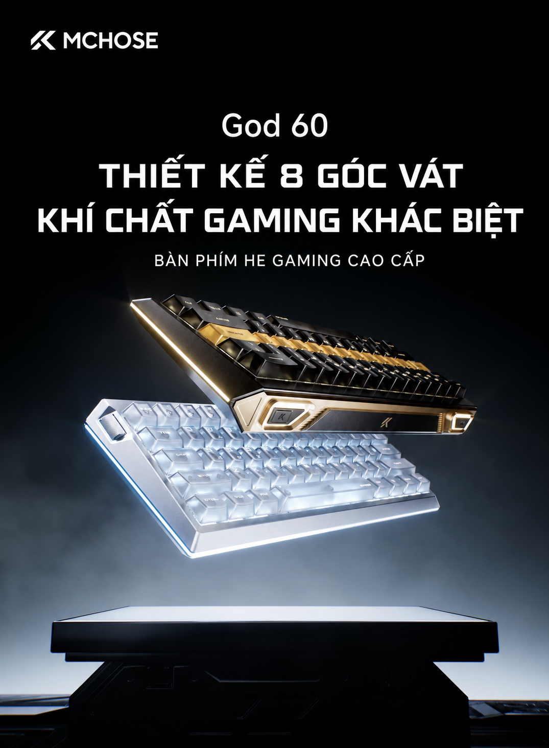 MCHOSE God 60 – bàn phím HE gaming cao cấp