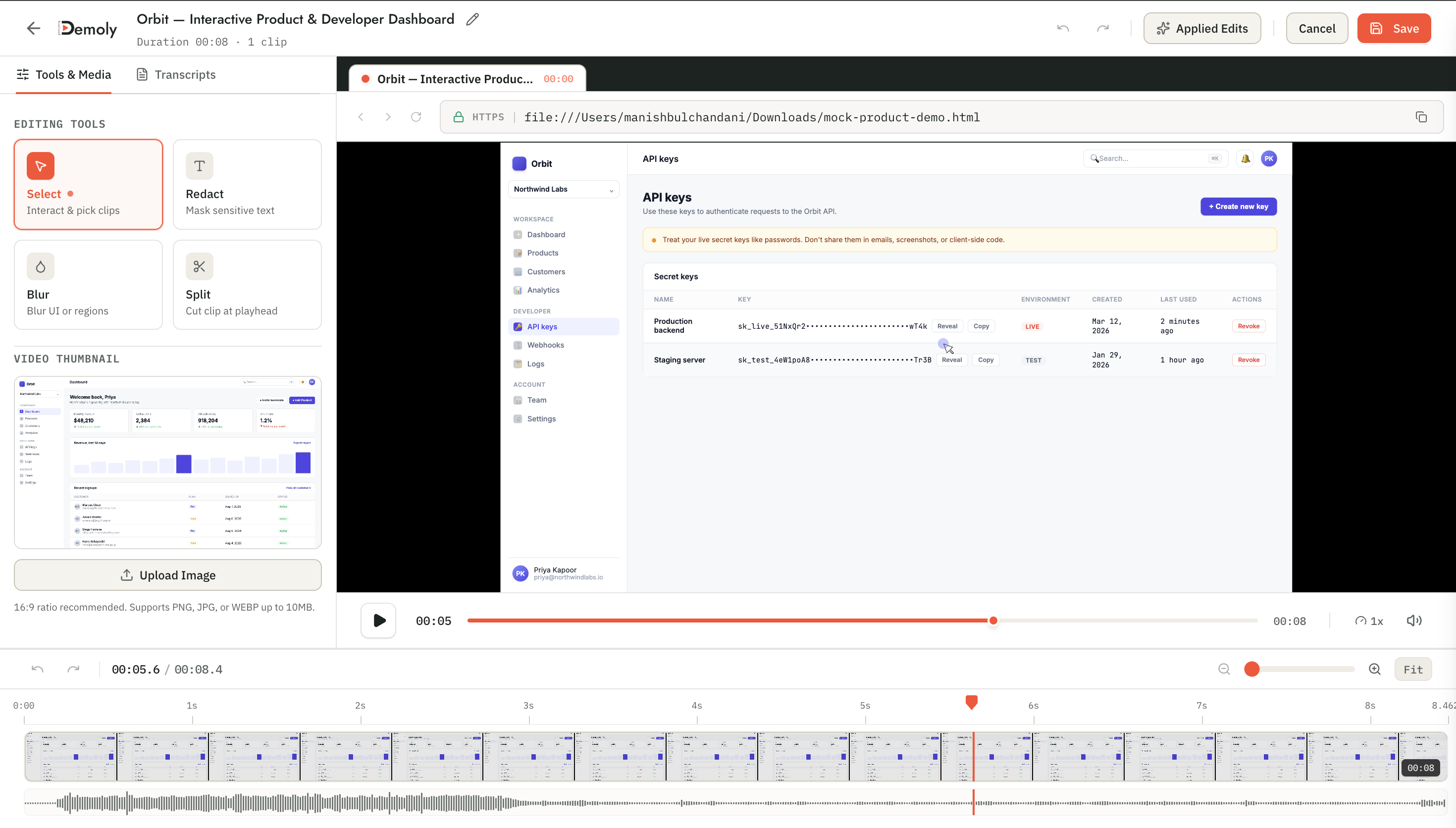 Demoly Web Editor - Full Studio Workspace