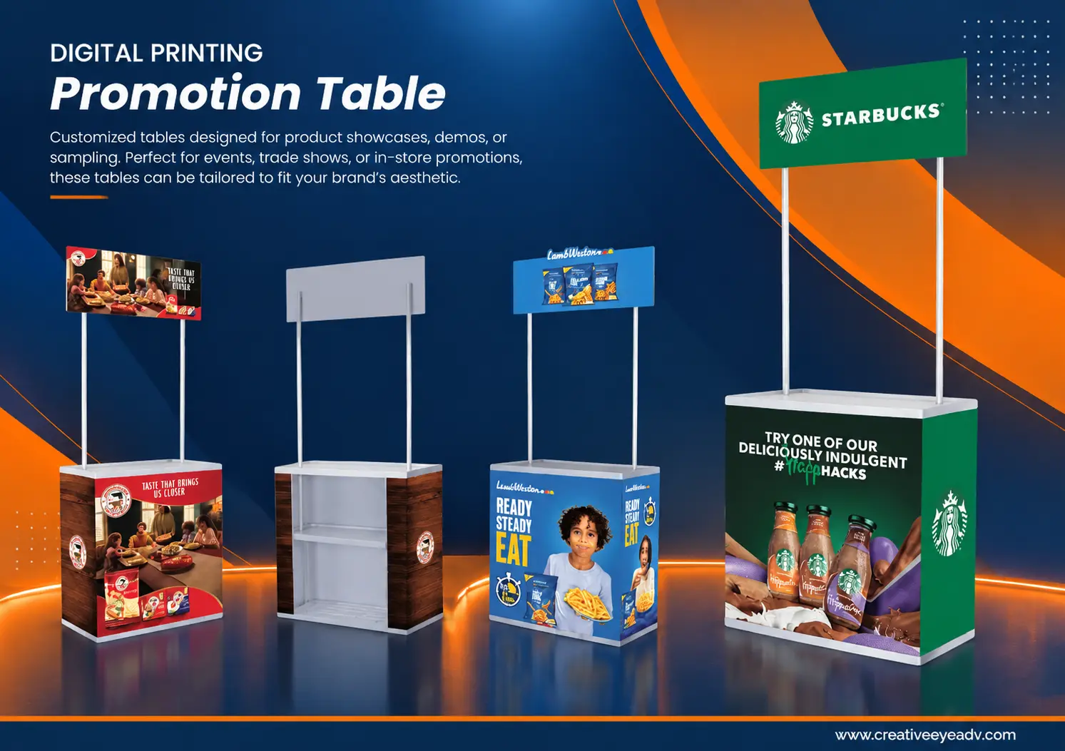 Custom Promotional Tables & Counters - Creative Eye