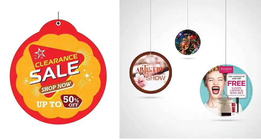 Retail Ceiling Danglers - Creative Eye