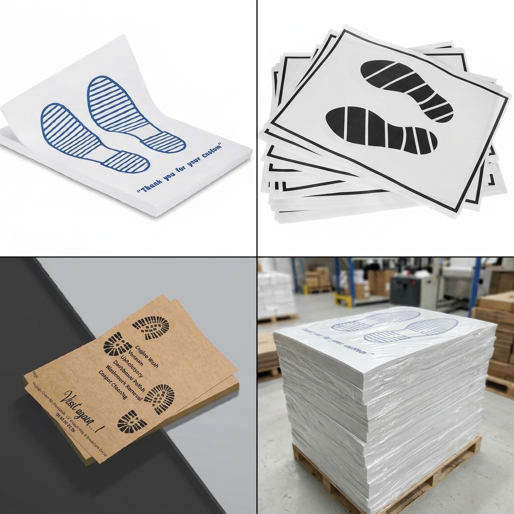 Custom Printed Paper Cart Floor Mats - Creative Eye