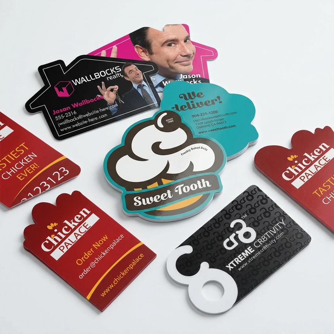 Custom Shape Die-Cut Business Cards - Creative Eye