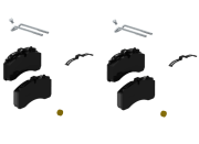 * ers av 6402229332 Bromsbelägg, skivbromsbelägg Wabco MAXX22T Schmitz 1195232
