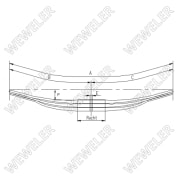 Parabelfjäder 3-blad 12T  L, BPW 0508225041