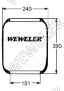Luftbälg Weweler (661N)