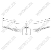 Parabelfjäder 3-blad 12T  L, BPW 0508225041