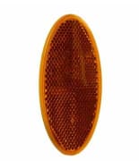 Reflex gul 100x45mm oval lim