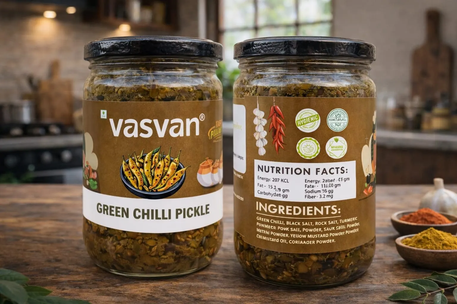 Green Chilli Pickle | • Handmade small batch production • Authentic spicy taste • No preservatives • Cold-pressed oil used | - KaashtKart