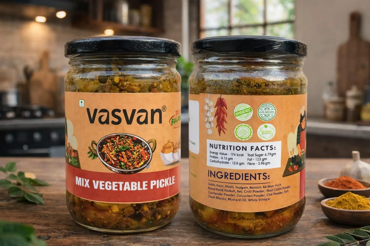 Mix Vegetable Pickle | • Multiple vegetables in one pickle • Handmade traditional recipe • Cold-pressed oil used • No preservatives | - KaashtKart