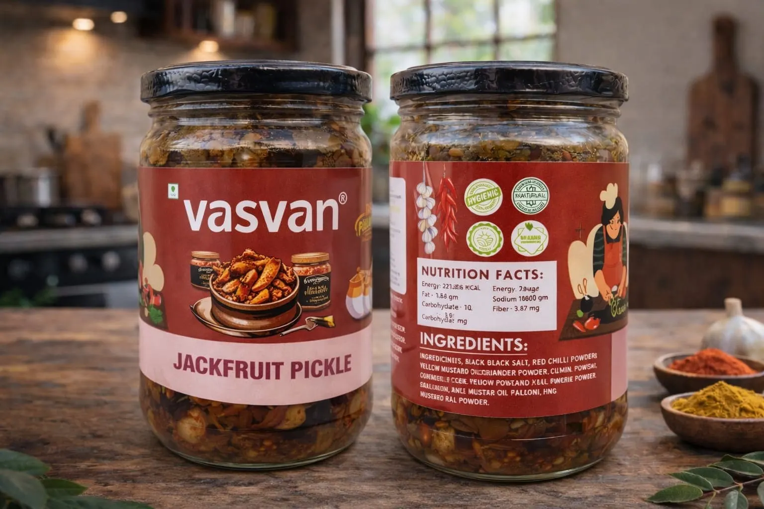 Jackfruit Pickle |• Traditional homemade preparation • No preservatives • Cold-pressed oil used • Unique regional taste|| - KaashtKart