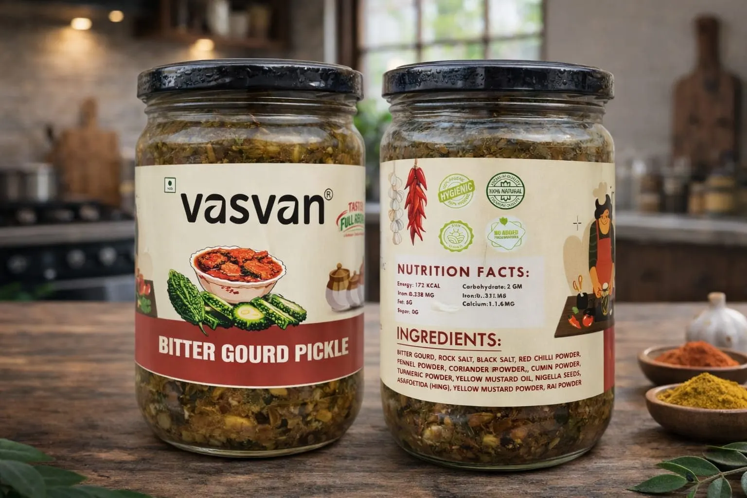 Bitter Gourd pickle | • Traditional homemade recipe • Prepared in cold-pressed oil • No preservatives • Unique authentic taste | - KaashtKart
