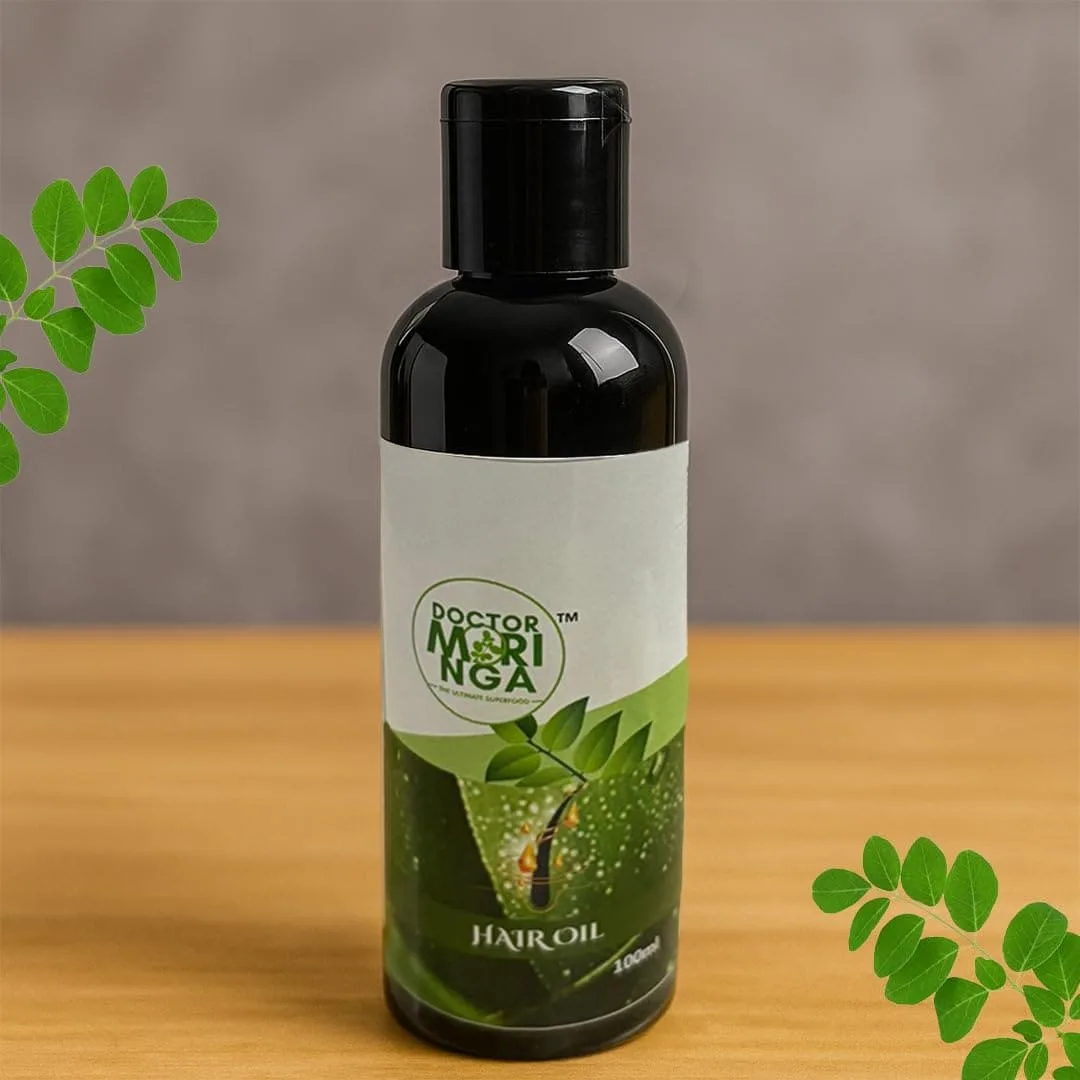 Hair Oil | Herbal Blend for Hair Fall Control, Dandruff Relief & Hair Growth | Cold-Pressed Moringa Oil with Bhringraj, Coconut, Onion & Amla | For Men & Women | Pack of 1 - KaashtKart