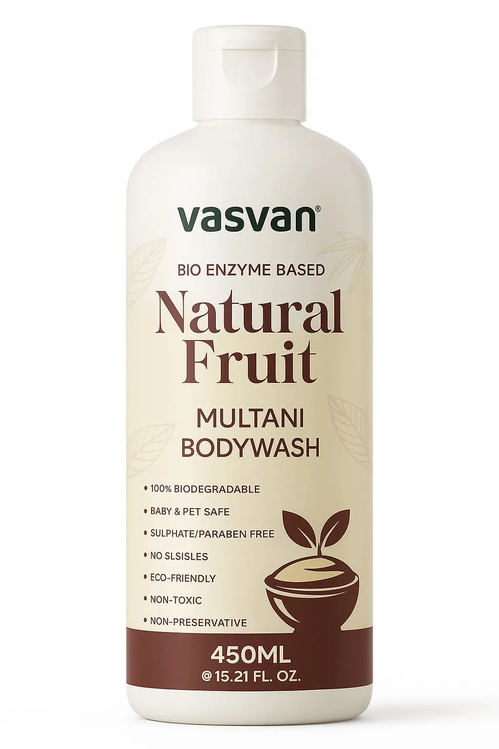  MULTANI BODYWASH | 100% Natural Product | Multani Mitti Soothing and Freshness Effects | Gentle foaming cleanser with floral base | Deep cleansing with moisturizing effect | Free from sulfates, parab - KaashtKart