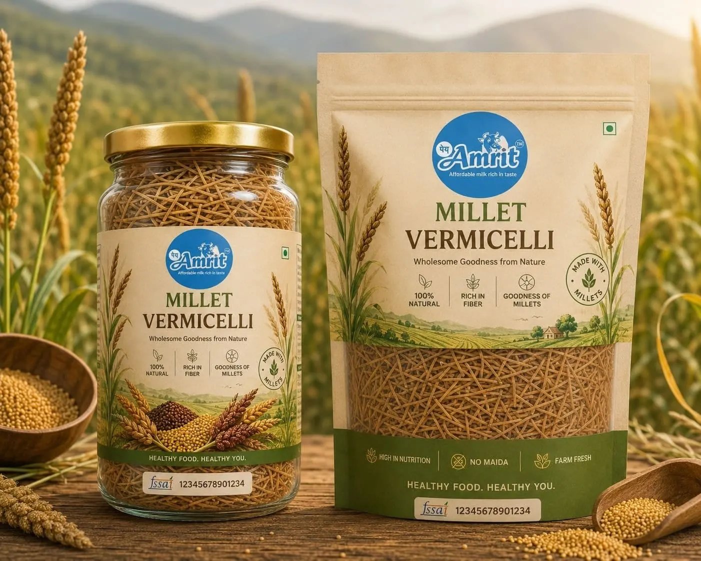 Amrit Organic Millet Vermicelli - KaashtKart