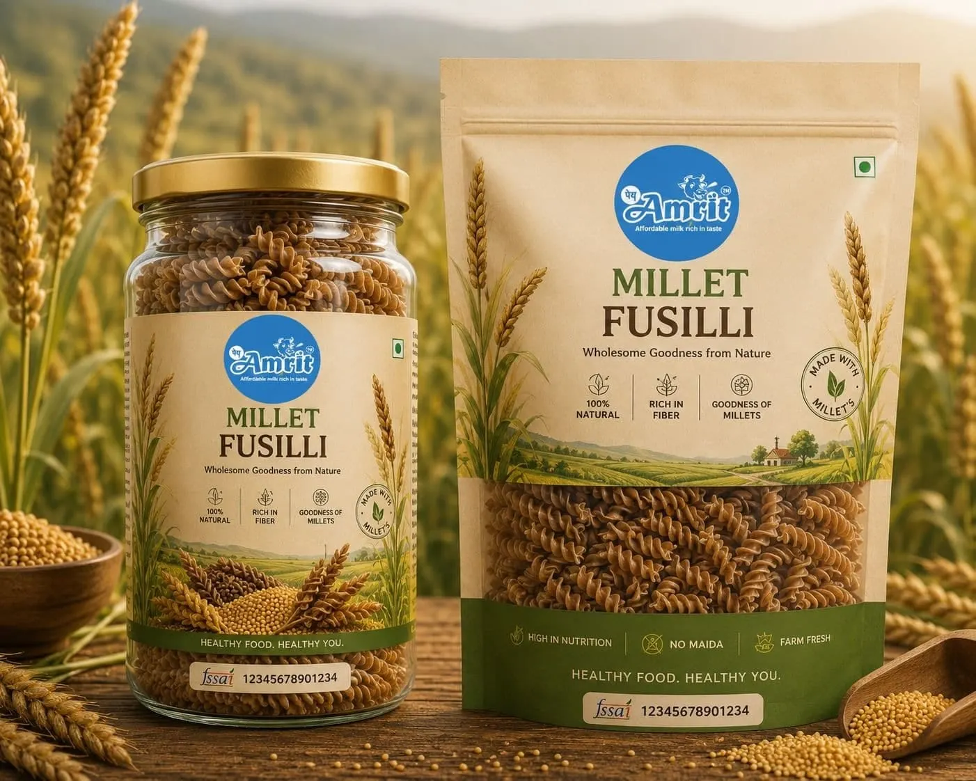 Amrit Millet Fusilli - KaashtKart
