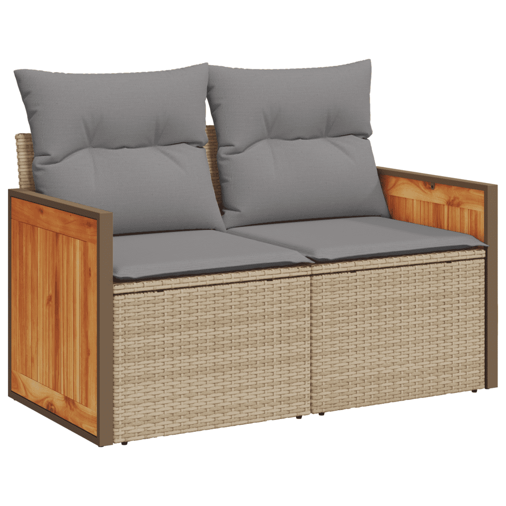 Vidaxl Gartenmöbel Sofa Garnitur Gartengarnitur Garten Sitzgruppe 12tlg. Schwarz - Bild 28 von 70