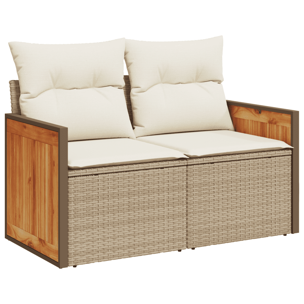 Vidaxl Gartenmöbel Sofa Garnitur Gartengarnitur Garten Sitzgruppe 12tlg. Schwarz - Bild 16 von 70